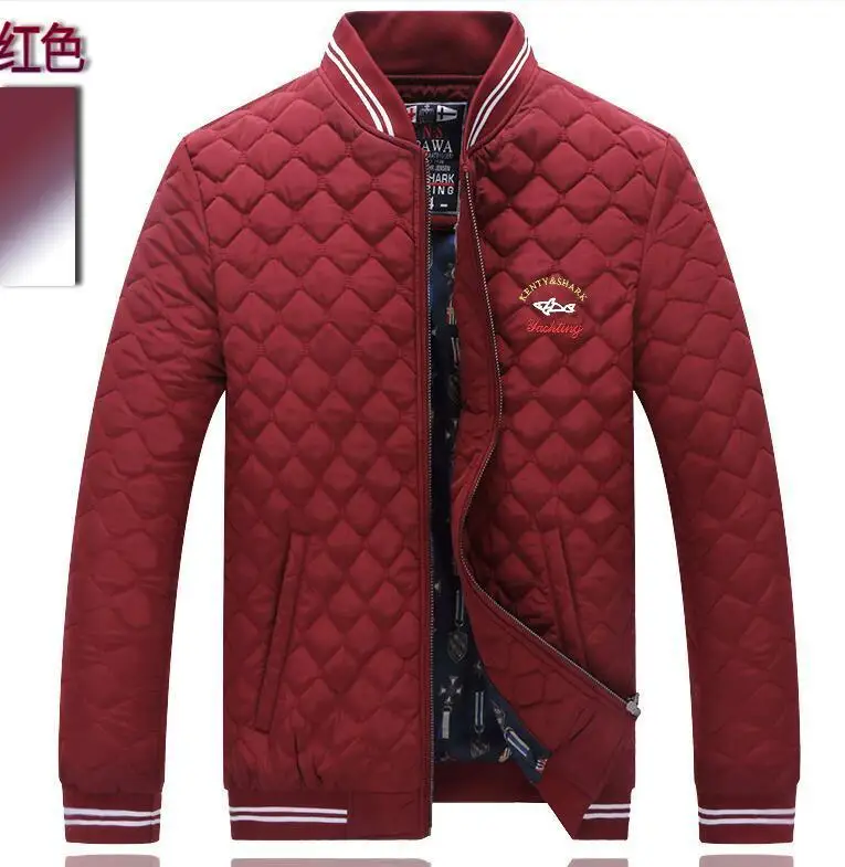 Высокое качество Весна Осень для мужчин Slim Fit shark мужчин s куртки M-4XL парка Повседневная брендовая одежда Eden верхняя одежда новейшая кукла с акулой - Цвет: 6678 Red