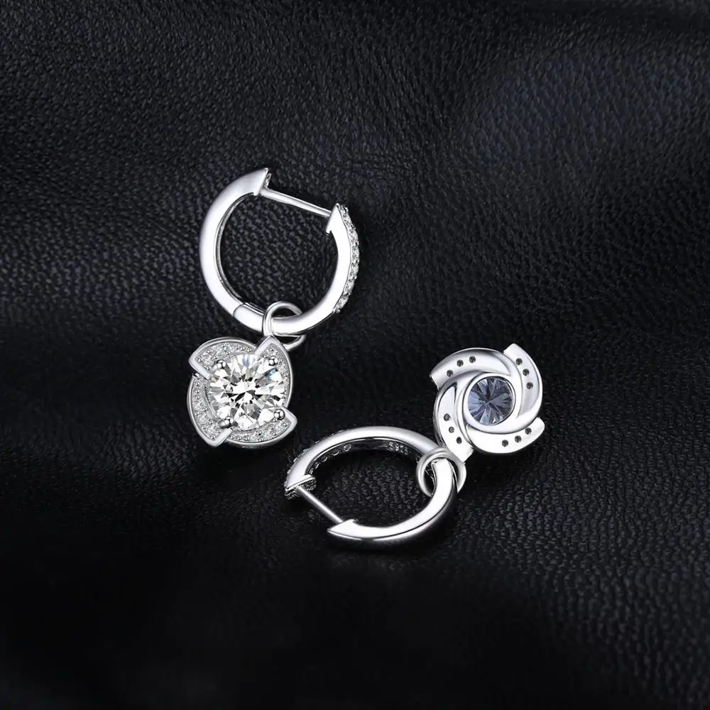 JewelryPalace цветок мельница 3.2ct кубического циркония серьги 925 пробы серебро