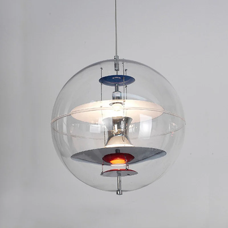 Современный планета шар акриловые круглые подвесной светильник для ресторана