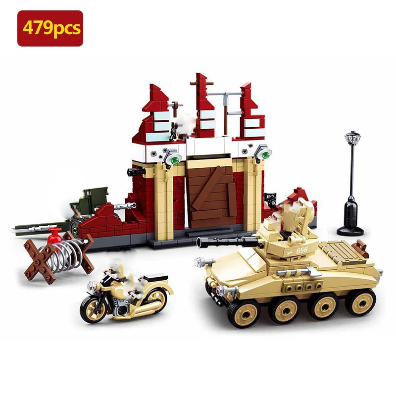 

Military series World War II Soviet Battle of Stalingrad soldier weapon DIY Accessories Model Building Blocks Toys Gifts