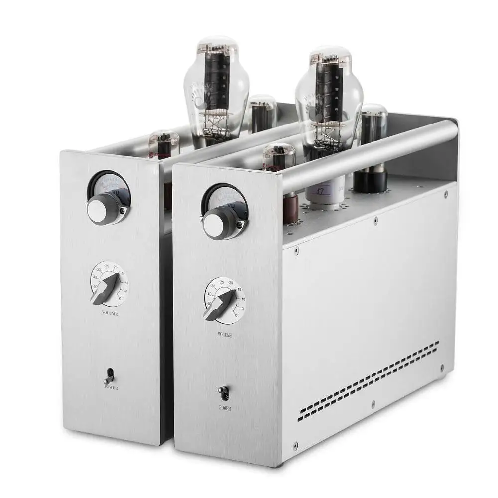 Серебристый Douk аудио hi-fi 300B моно вакуумная трубка Интегрированный усилитель Сплит класса A стерео усилитель мощности - Цвет: Серебристый