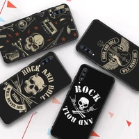 rock roll skull phone case for samsung galaxy a 51 30s a71 soft silicone cover for a21s a70 10 a30