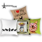 Чехол для подушки с изображением Лабрадора, милая Подушка Shih Tzu из полиэстера с изображением таксы, собаки, декоративные подушки для гостиной