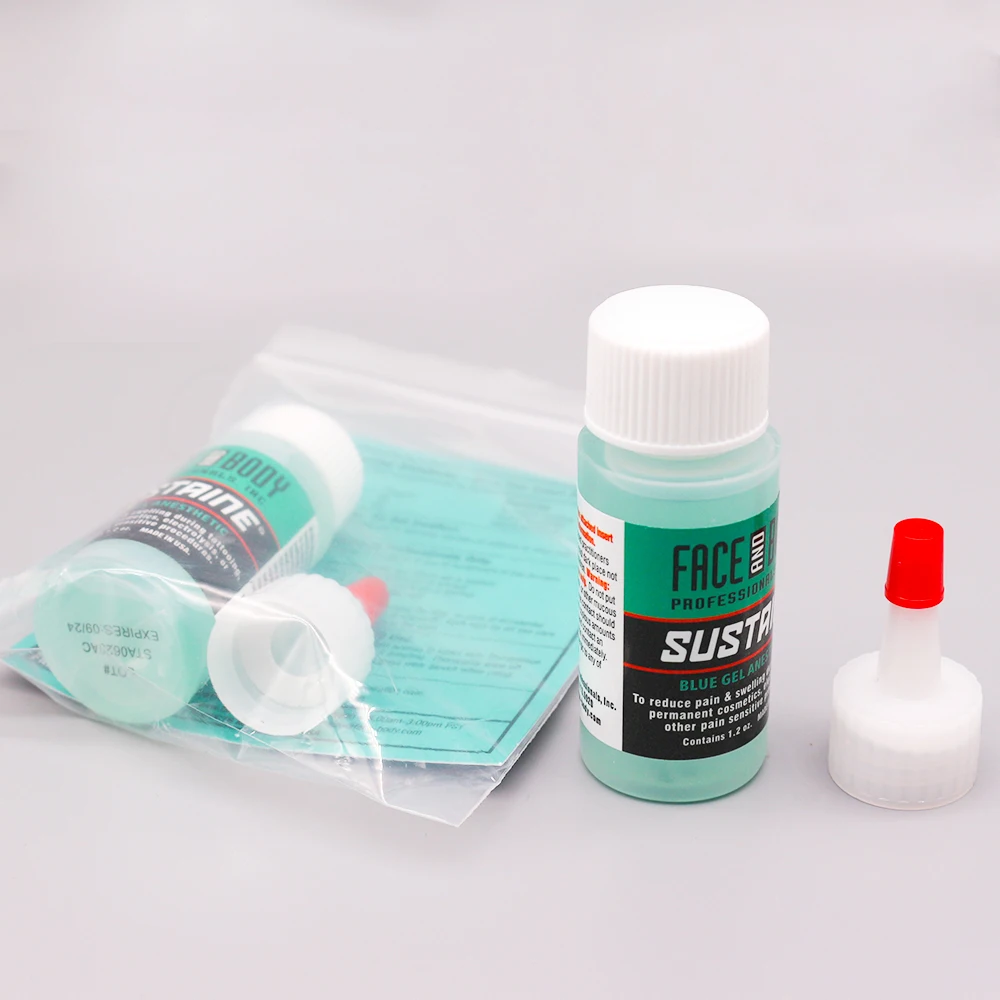 2 шт./лот профессиональный уход за лицом и телом татуировки синий гель