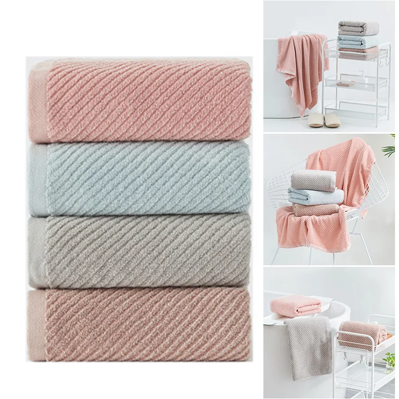 

Bath Cotton Wearable Bath Towels Beach Towel Wrap Bathroom Towel Twill Plain Towels 70x140cm TT-best