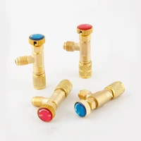1pcs r410a r22 refrigeration tool air conditioning safety valve adapter 14 516 inch malefamale thread charging hose valves