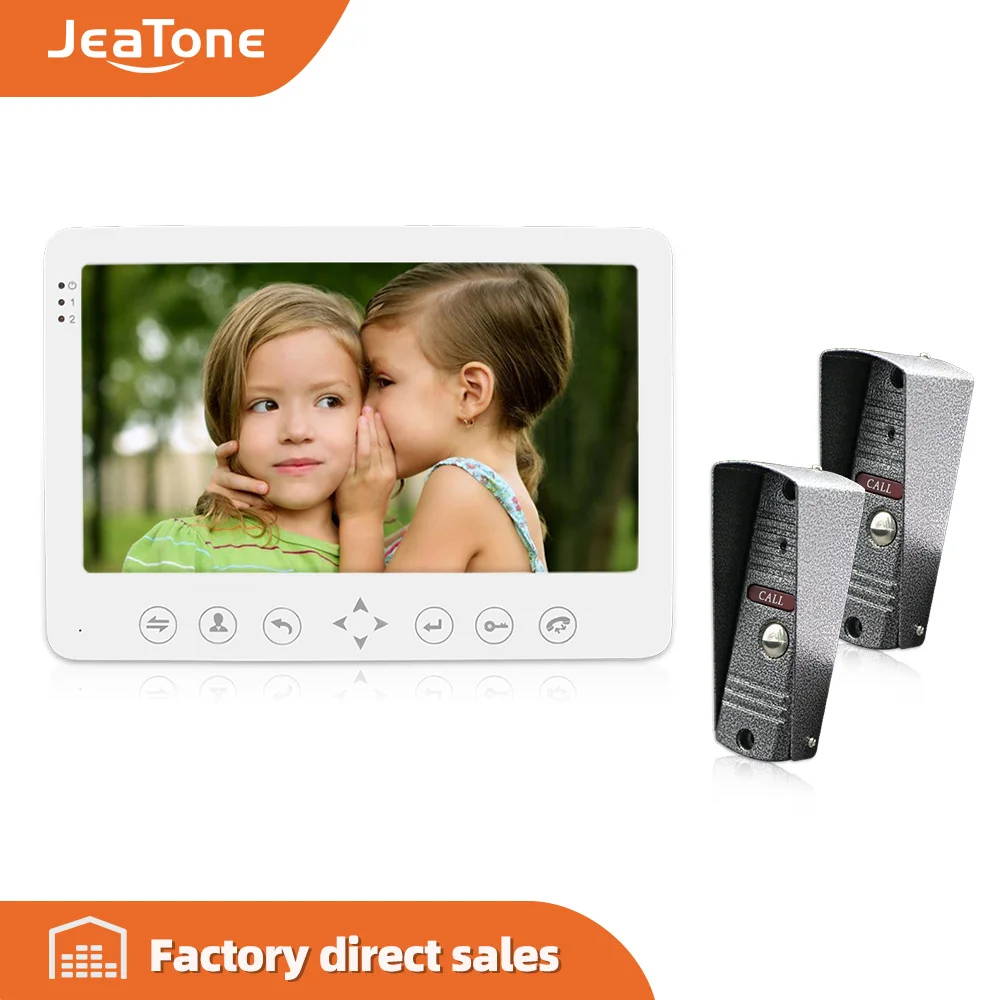 Видеодомофон JeaTone 7 ''Цвет домофон система дверного звонка ИК камера домашний
