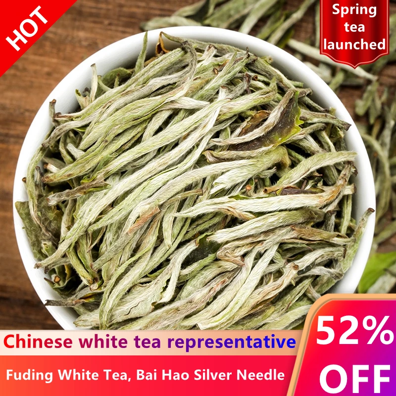 

250 г белый китайский чай Bai Hao Yin Zhen белый чай Серебряный игольчатый чай для веса Свободный чай натуральный органический красивый здоровый ча...