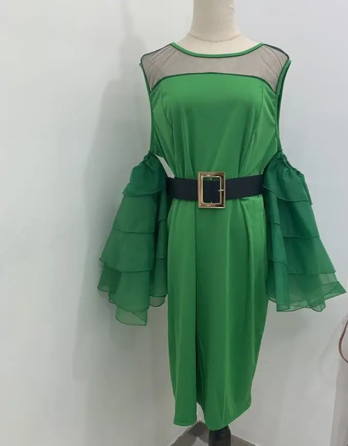 Летние Для женщин Bodycon Клубные вечерние оборками сексуальное платье с низким