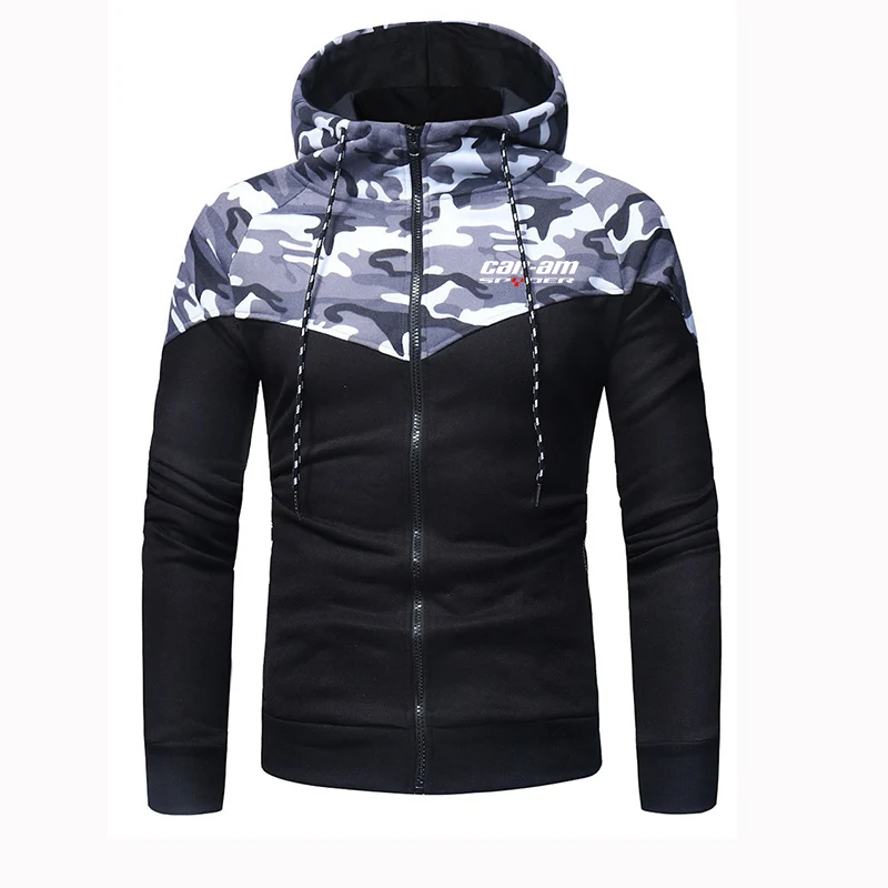 

2021 Men's CAN-AM Camouflage Sweatshirt Long Sleeve Spring Casual Hoodies Tracksuits Sweatshirts Hoodies Men Jackets
