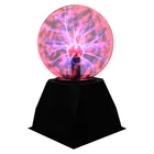 Новинка, стеклянный волшебный плазменный шар, 345 дюйма, настосветильник лампа, волшебный электростатический ионный шар, ночная лампа, креативная декоративная лампа