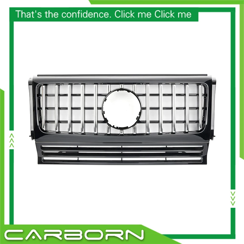 Передняя решетка для Mercedes Benz G class W463 G500 G63 G65 G800 1990 2018 с эмблемой GT Style|Гоночные