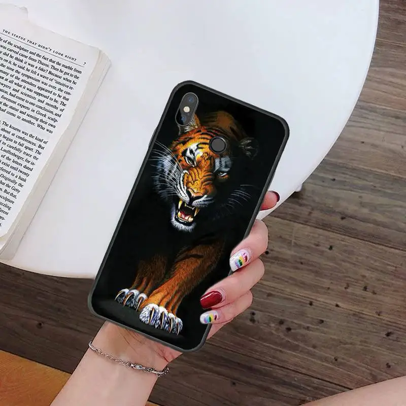 

King of the forest horror tiger animal Phone Case For Xiaomi Redmi note 7 8 9 t k30 max3 9 s 10 pro lite