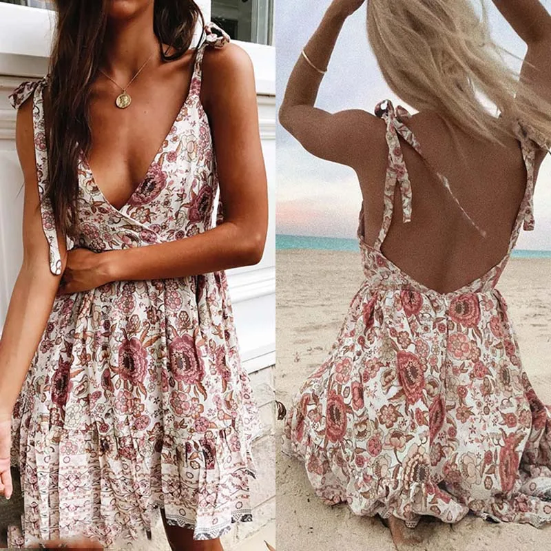 Летнее платье для женщин Vestidos Сексуальные вечерние платья макси с глубоким v