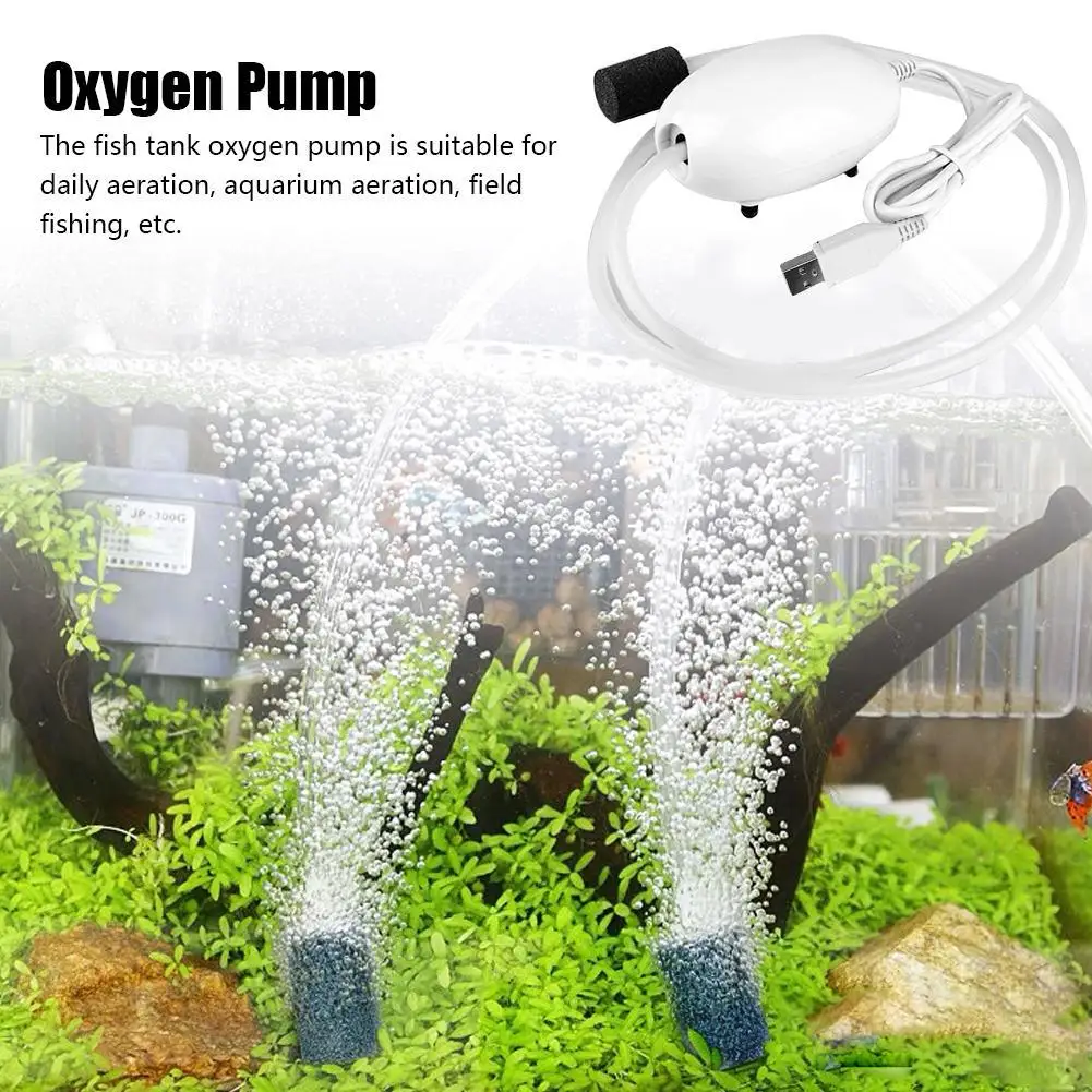 Воздушный насос для аквариума домашний мощный бесшумный воздушный с