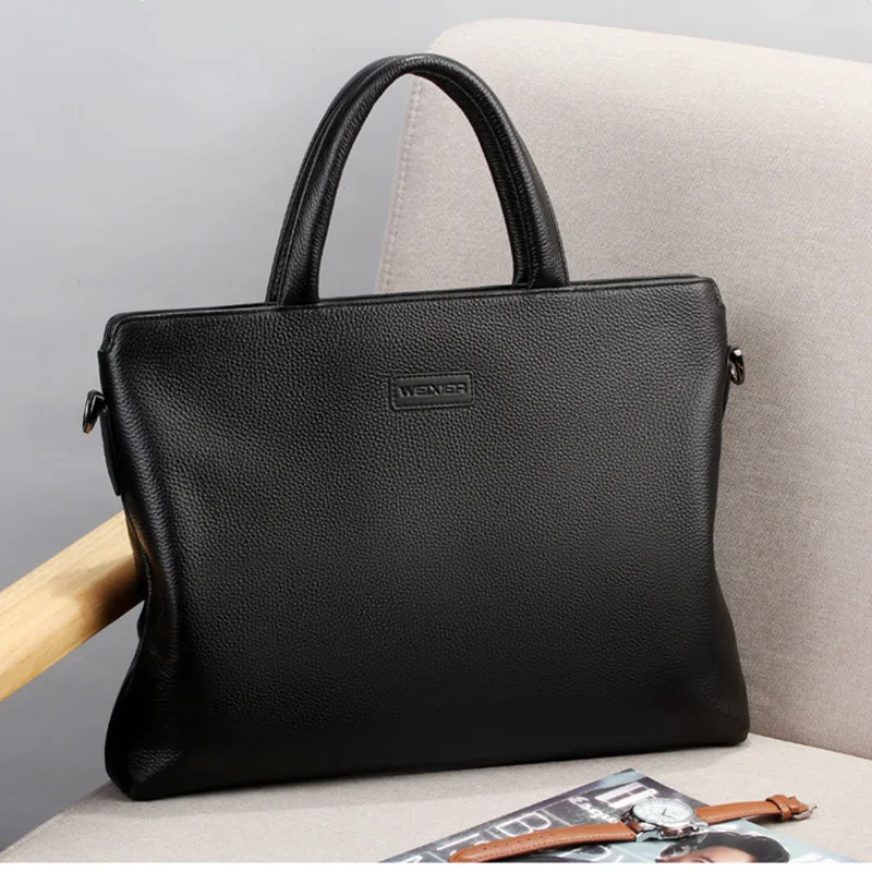 Мужской портфель Bolso hombre из натуральной кожи сумка для компьютера Офисная
