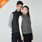 Жилет Xiaomi Cottonsmith с графеновым нагревом и гусиным пухом для мужчин и женщин, умный терможилет с контролем температуры и белым гусиным пухом, куртка