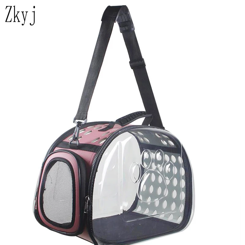 Воздухопроницаемая сумка для перевозки кошек портативный прозрачный рюкзак в