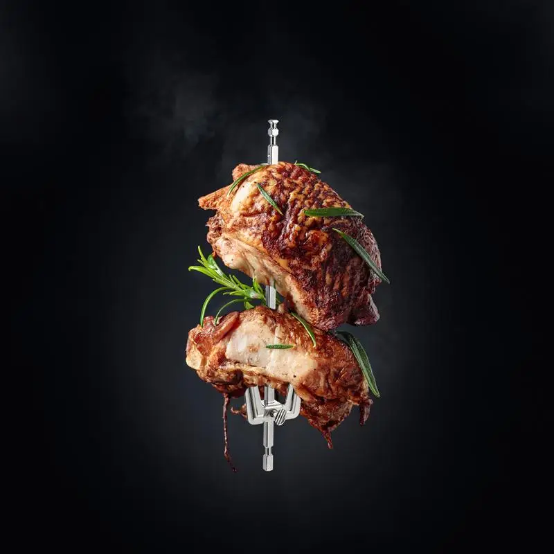 1 шт. прочная безопасная вилка из нержавеющей стали для барбекю гриля кухонные