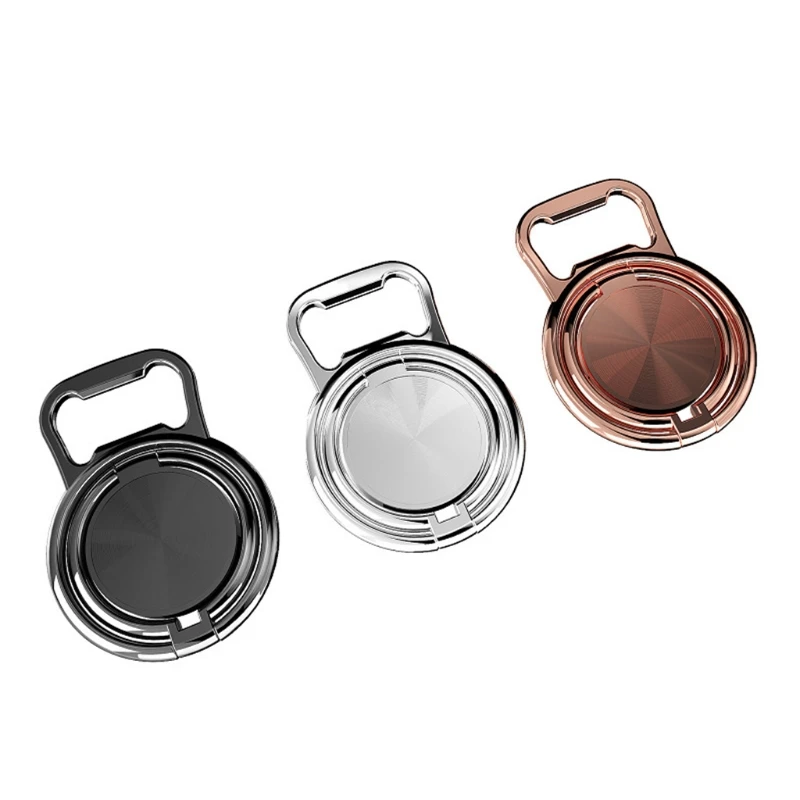 

2021 New Universal Finger Ring Kickstand 180°Rotation with Polished Metal Phone Grip for Magnetic Car Mount for All Smartphones