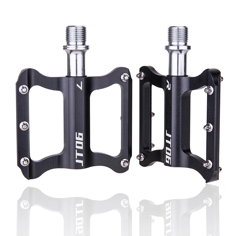 

Bike Pedals MTB Road Bicycle Parts Folding Bike Pedals Aluminium Alloy Anti-Skid Stable Universal Black 2PCS Bike Pedals