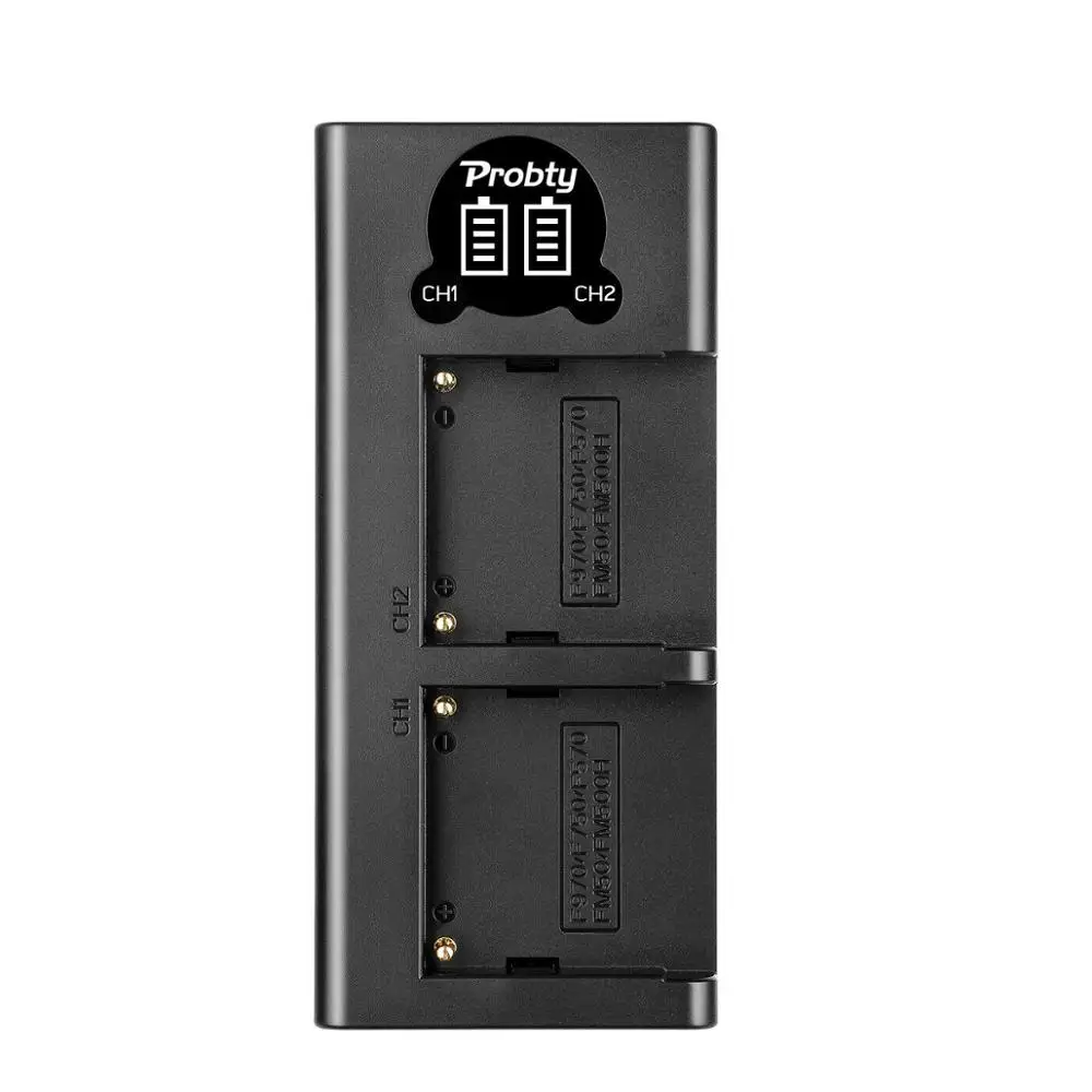 2 PCS 8800mAh NP-F970 NP F970 power display battery + LED USB dual charger suitable for SONY F930 F950 F770 F570 CCD-RV100 | Электроника