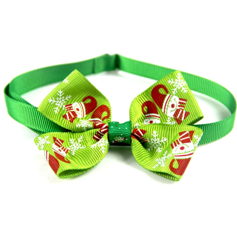 Bow Tie F Счастливого Рождества ошейник для питомца кошки собаки регулируемый галстук-бабочка шейный ремень аксессуары для ухода за собакой товары для домашних животных Рождественский Декор - Цвет: Bow Tie F