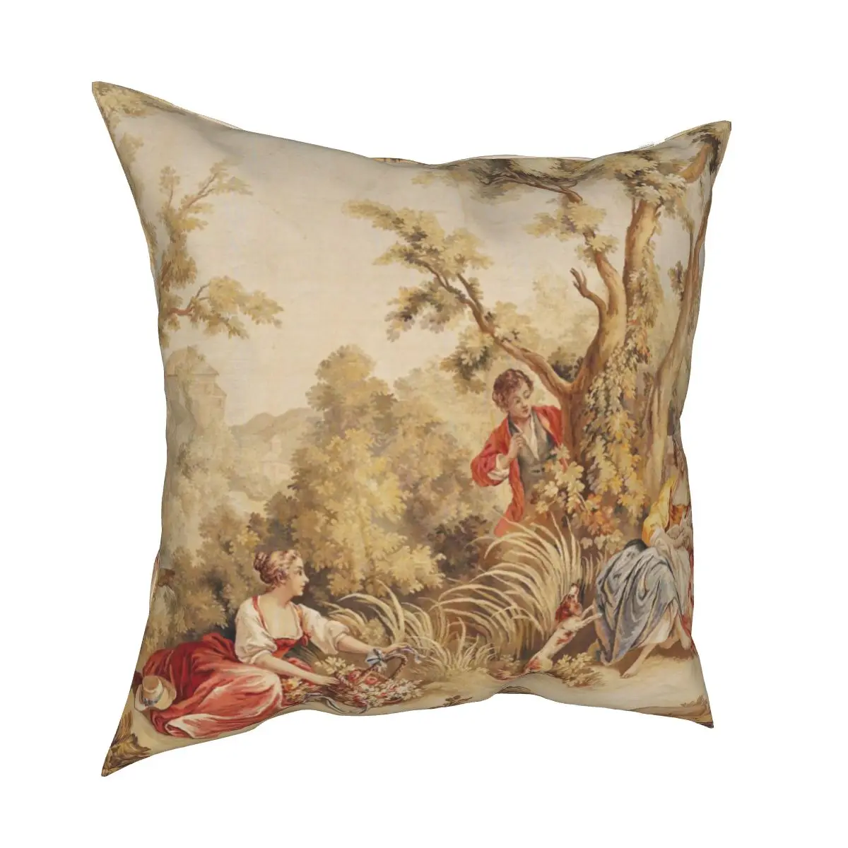 

Aubusson French Pillow Case Vintage Antique Ancient Europe Bohemia Cushion Cover Decor Pillowcase for Home 18'