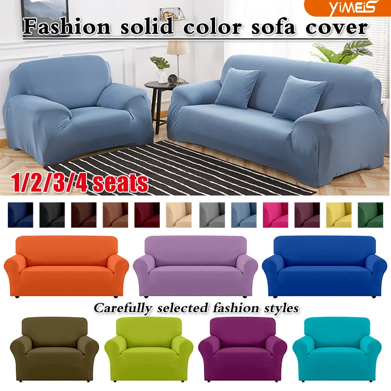 

Elastic Sofa Covers 1/2/3/4 Seater for Living Room Stretch Couch Slipcover Fit L Shaped Sofa funda sofa chaise