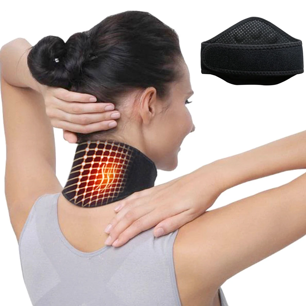 

Health Care Neck Support Massager 1Pcs Tourmaline Self-heating Neck Belt Protection Spontaneous Heating Belt Body Massager