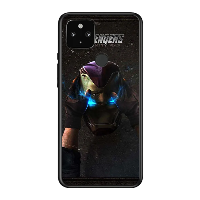 

Marvel Avengers Infinity Gauntlet Logo For Google Pixel 5 4A 5G 4 XL Soft Shell TPU Silicone Black Cover Phone Case