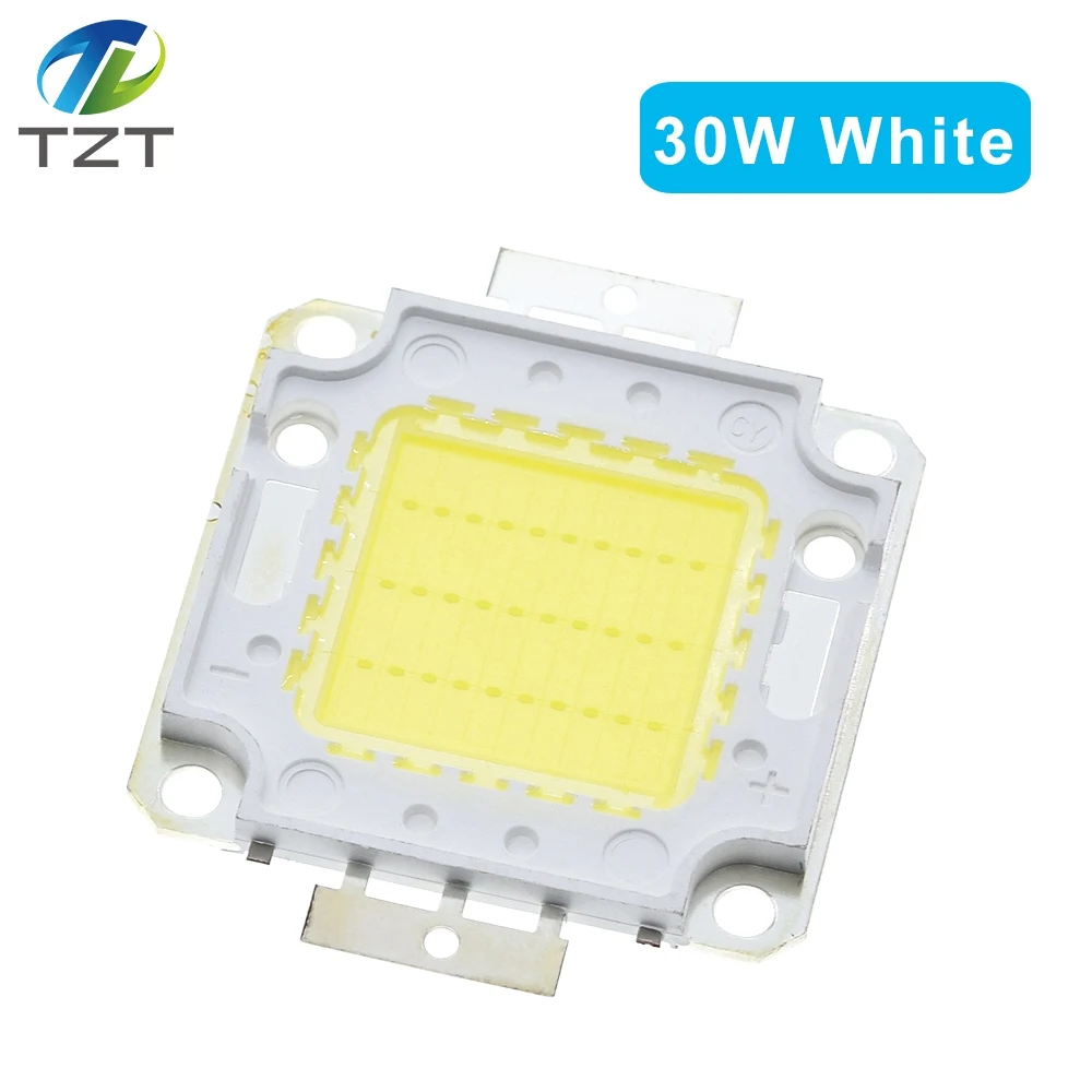 Белый/теплый белый 10 Вт 20 30 50 100 Светодиодный светильник чип DC 12V 36V COB