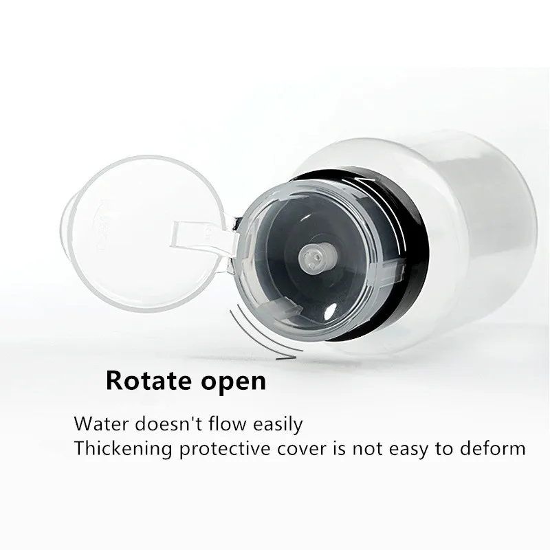 1 шт. 200 мл пустая пластиковая накладка для лакирования ногтей удаления спирта