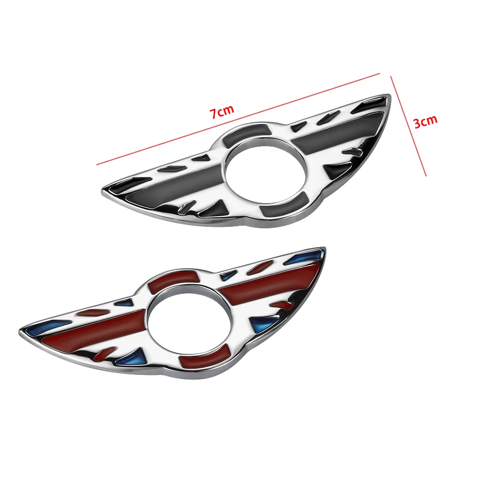 2 шт. автомобилей Межкомнатная дверь булавки эмблема на крыло значок наклейки для