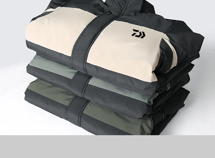 

2021 Reflective Daiwa Fishing Clothing Keep Warm Plus Velvet Hiking Windproof Dawa New Clothes Fishing Jacket Fishing Clothes