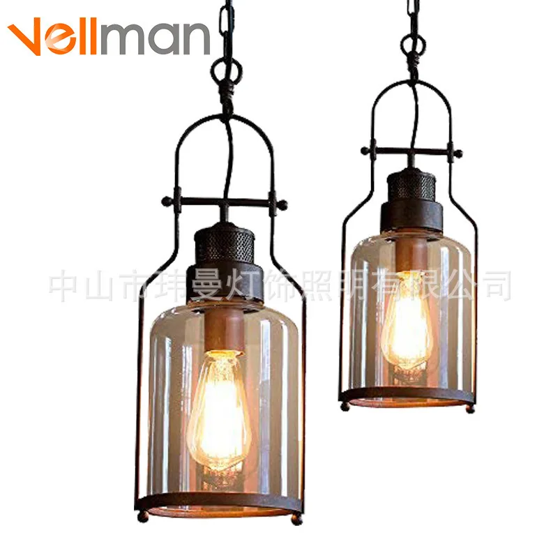 Современный подвесной светильник в стиле лофт лампа виде стеклянного шара