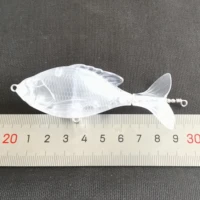 5pcs 100mm 13 8g unpainted fishing lure blanks pencil bait goldfish plopper lure body p5
