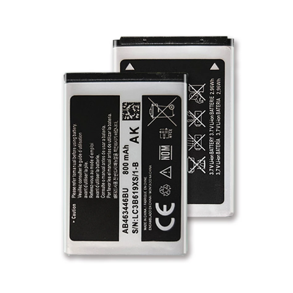 

Аккумулятор AB463446BU AB553446BU AB043446BE для Samsung GT-C3520 E1228 GT-E2530 E339 C3300K X208 B189 B309 GT-E2330 C5212