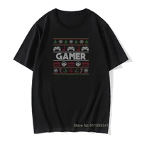 gamer tshirt men t shirts ugly christmas sweater tops black t shirt 2018 newest crewneck casual 100 cotton tees xmas gift