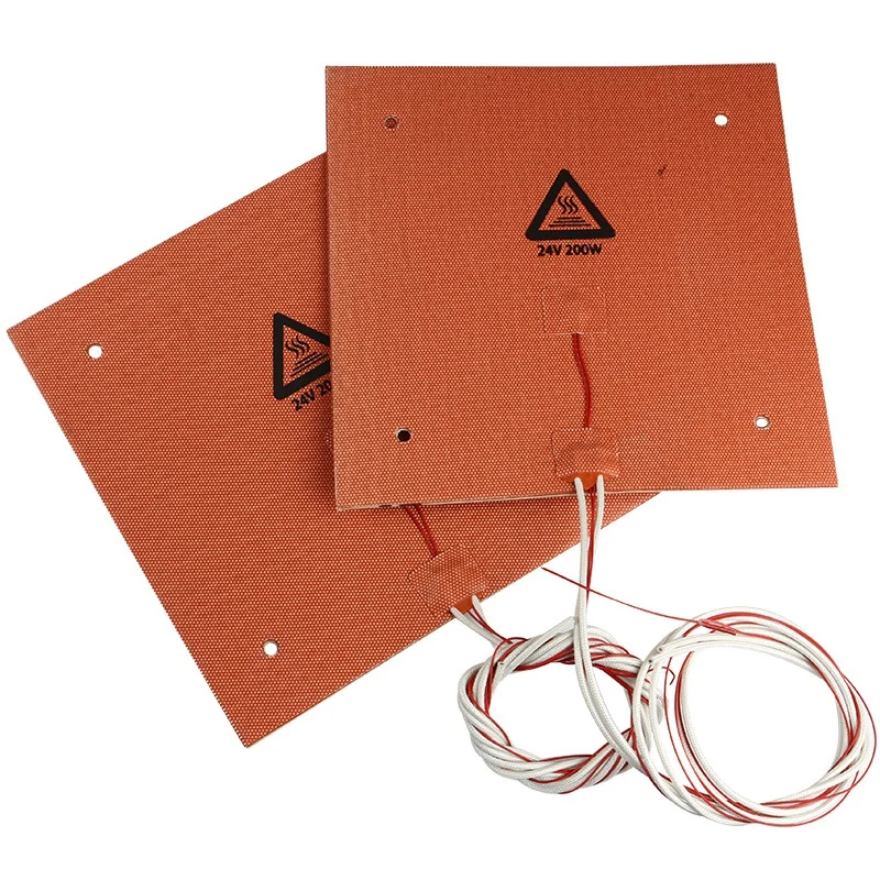 

3D Printer Accessories Ender-3 235 x 235Mm 24V 200W Hot Bed Platform Silicone Mat Temperature