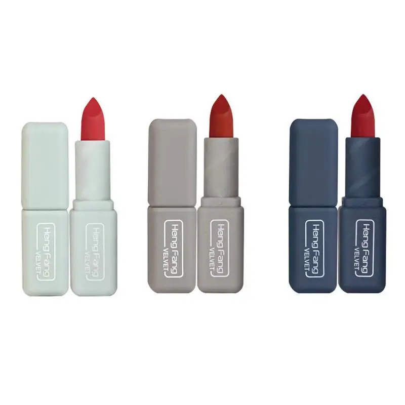 

3pcs lipstick/set Sexy Nude Color Long Lasting Nutritious Sets Velvet High Matte Lipstick Quality Lip MakeupnMoisturizer St T9L5