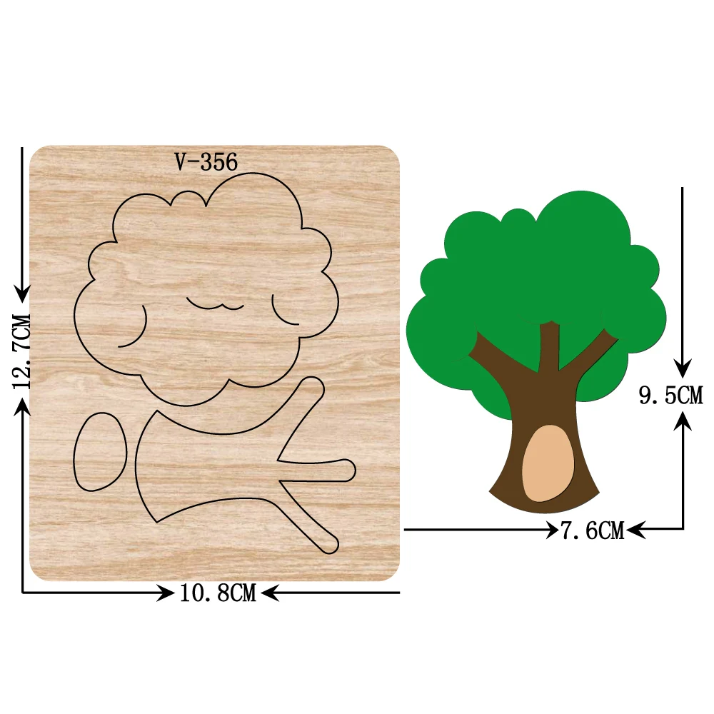 

New tree wooden die cutting dies for scrapbooking /Multiple sizes /V-356