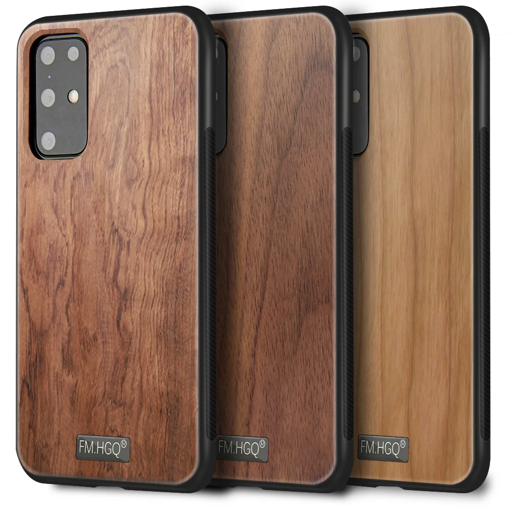 Чехол FM.HGQ для Samsung Galaxy S20 Ультратонкий Деревянный чехол-бампер из ТПУ S10 Plus E