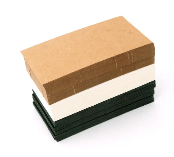 

50pcs 5x9cm Earring Display Card Earring Card Holder Blank Kraft Paper Tags Ear Studs Long Drop Card for Jewelry Display Card