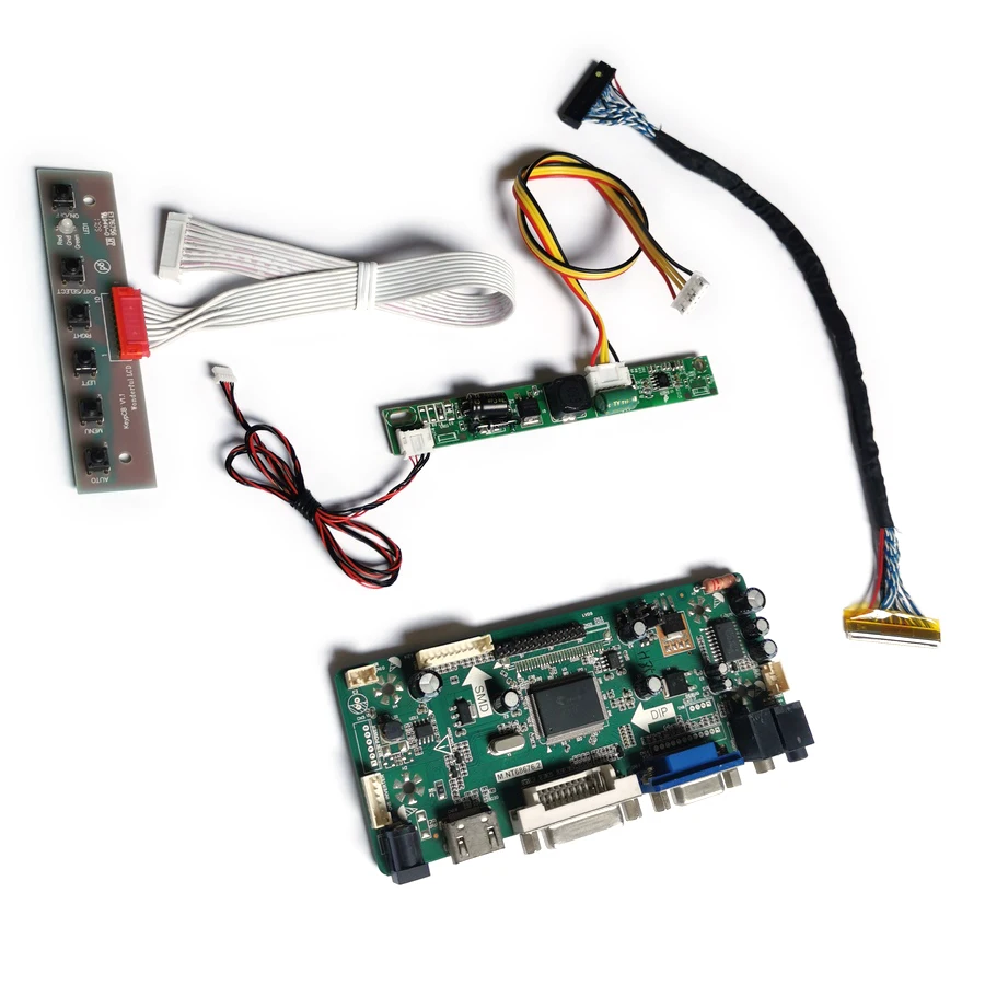 

Для M200HJJ/M200HJK/M215HJJ/M215HJK/M236HJJ Screen 1920*1080 VGA + DVI 30-контактный WLDE 60 Гц LVDS дисплей плата контроллера DIY Kit