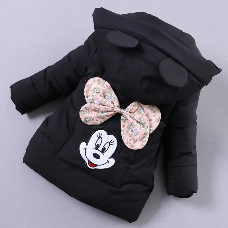 Детский пуховик с героями мультфильмов хлопковая стеганая Одежда для девочек