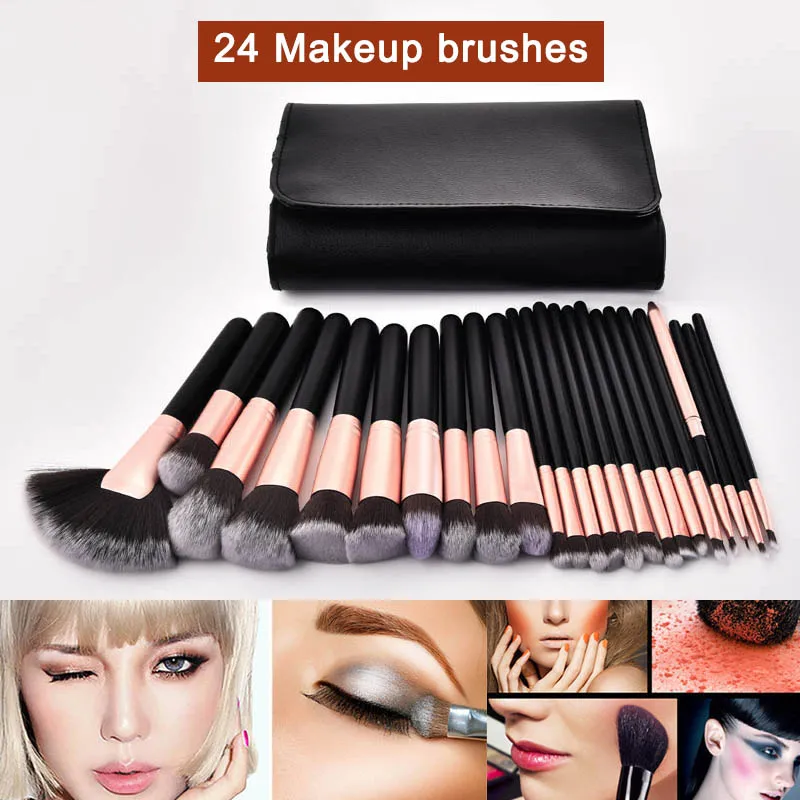 

24pcs Makeup Brushes Set Eye Shadow Highlights Eyebrow Powder Cosmetic Tools Kit pincéis de maquiagem