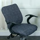 Чехол из спандекса для офисного кресла с принтом, набор из 2 предметов для спинки и сиденья стула