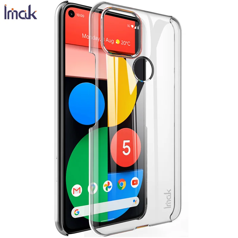 

Imak for Google Pixel 5 Clear Crystal Silicone Case Wearable Hard Case for Google Pixel 5 Hard Cover Shell