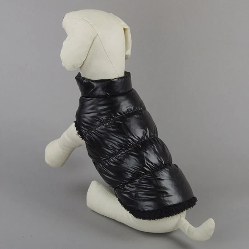 Зимняя одежда для собак утолщенные теплые куртки кошек водонепроницаемая куртка чихуахуа мопса жилет